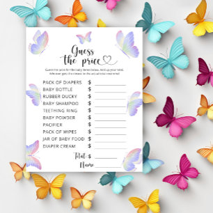 Papier Papillons - Devinez le prix ! Jeu