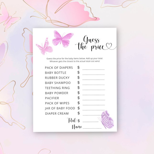 Papier Papillons - Devinez le prix ! Jeu (Créateur téléchargé)