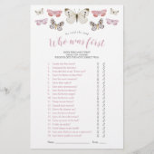 Papier Papillons Il A Dit Qu'Elle A Dit Pink Showgame (Devant)