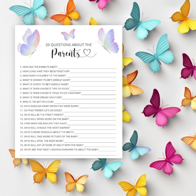 Papier Papillons - jeux sur les parents (Créateur téléchargé)