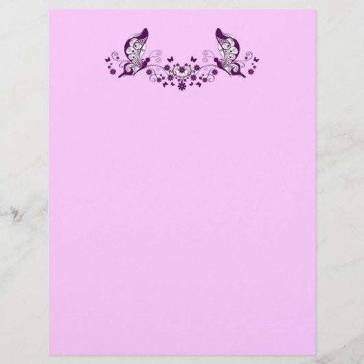 Papier Papillons pourpres (Devant)