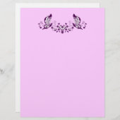 Papier Papillons pourpres (Devant / Derrière)