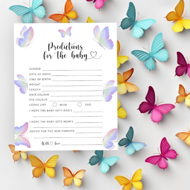 Papier Papillons - prédictions et conseils pour bébé (Créateur téléchargé)