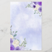 Papier Papillons Purple Budget Fairy Premier anniversaire (Dos)