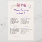 Papier Papillons violets Que Sur Votre Téléphone Jeu De M (Devant)