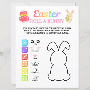 Papier Pâques Roulez Un Jeu De Lapin