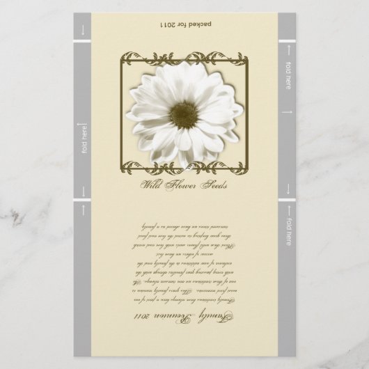 Papier Paquet de semences personnalisé (Devant)