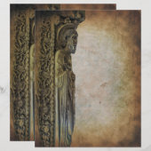 Papier Parchemin Moyen Age Vintage (Devant / Derrière)