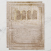 Papier Parchemin Moyen Age Vintage (Devant / Derrière)