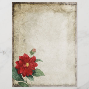 Papier Parchemin Vintage rouge à raclettes