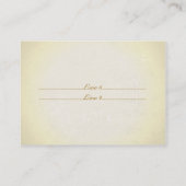 Papier parcheminé vintage de cartes de visite (Dos)