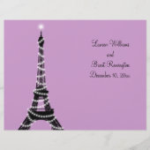 Papier Paris Twinkles Wedding Program (Devant)