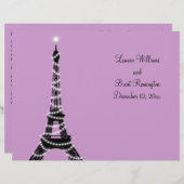 Papier Paris Twinkles Wedding Program (Devant / Derrière)