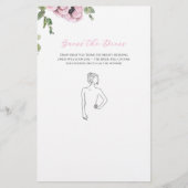 Papier Parisian Oh la la Bidal Shower Devinez la Robe (Devant)