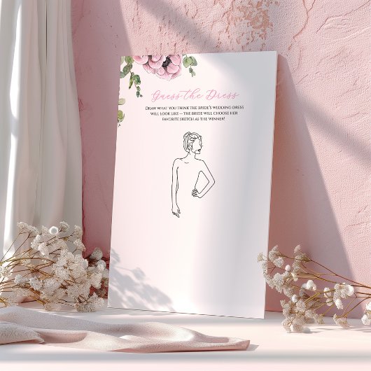 Papier Parisian Oh la la Bidal Shower Devinez la Robe