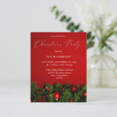 Papier Parti de Noël de l'Ornement Rouge Budget (Debout devant)