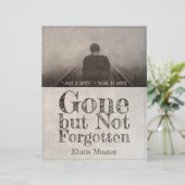 Papier Parti, mais pas oublié - Vintage (Debout devant)