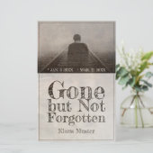 Papier Parti, mais pas oublié - Vintage (Debout devant)