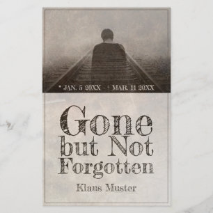 Papier Parti, mais pas oublié - Vintage