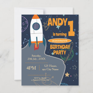 Papier Partie d'anniversaire de l'espace extra-atmosphéri