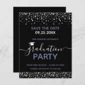 Papier Partie de diplôme Enregistrer la date Budget Invit (Devant / Derrière)