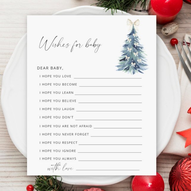 Papier Partie d'hiver | voeux pour le jeu pour bébé (Créateur téléchargé)