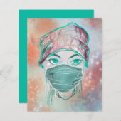 Papier partie masque (Devant / Derrière)