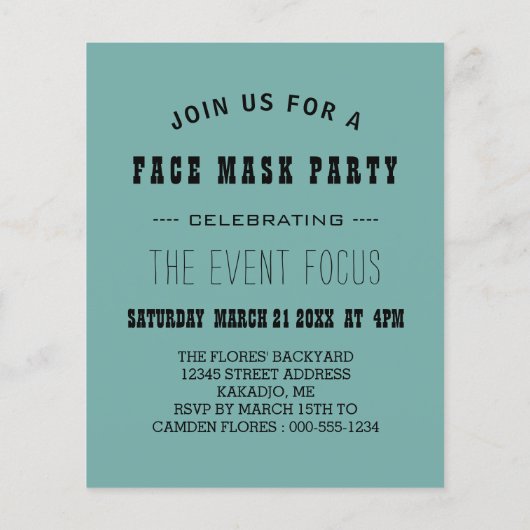 Papier partie masque (Dos)