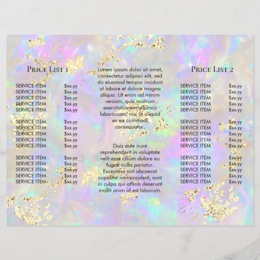 Papier parties scintillant à coller simulée sur la brochu (Dos)