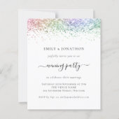 Papier Parties scintillant arc-en-ciel budget Faire-part (Devant)