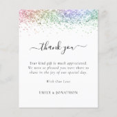 Papier Parties scintillant arc-en-ciel budget Mariage pho (Devant)