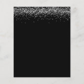 Papier Parties scintillant argent budget Hen Night Black  (Dos)