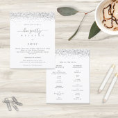 Papier Parties scintillant argent budget Hen Weekend Itin