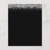 Papier Parties scintillant argent budget Sweet 16 Black I (Dos)