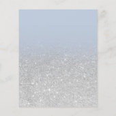 Papier Parties scintillant argent ombre bleu poussiéreux (Dos)