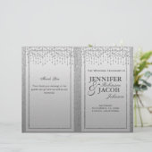 Papier Parties scintillant argentée (Debout devant)