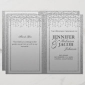 Papier Parties scintillant argentée (Devant / Derrière)