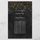 Papier Parties scintillant Black et Faux Gold (Devant)