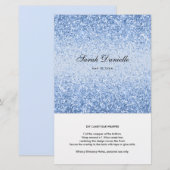 Papier Parties scintillant bleu clair Confetti Candy Bar (Devant / Derrière)