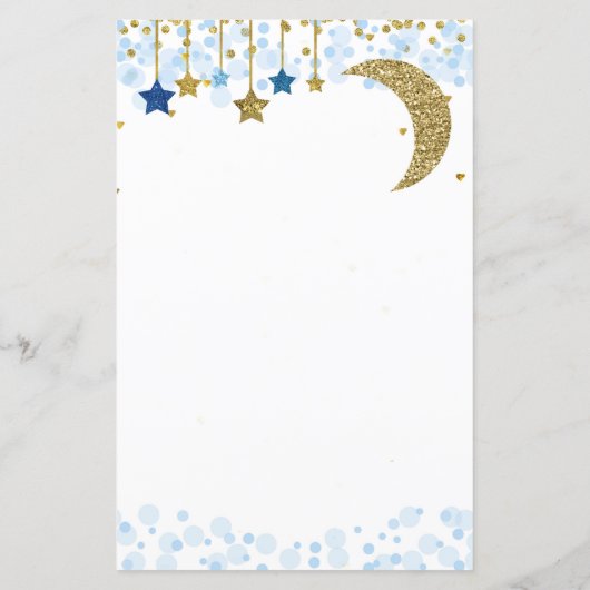 Papier Parties scintillant bleu lune Aquarelle Trouver le (Dos)