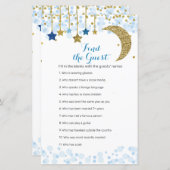 Papier Parties scintillant bleu lune Aquarelle Trouver le (Devant / Derrière)