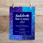 Papier Parties scintillant Bleue Week-end Bachelorette In