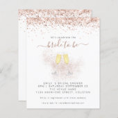 Papier Parties scintillant Budget Champagne Bridal Showba (Devant / Derrière)