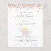 Papier Parties scintillant Budget Champagne Bridal Showba (Devant)