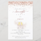 Papier Parties scintillant Budget Champagne Flutes Hen Ni (Devant)