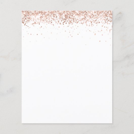 Papier Parties scintillant Budget Champagne Hen Night Inv (Dos)