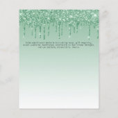 Papier PARTIES SCINTILLANT BUDGET Invitation Unicorn Baby (Dos)