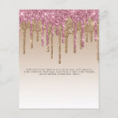 Papier PARTIES SCINTILLANT BUDGET Invitation Unicorn Baby (Dos)