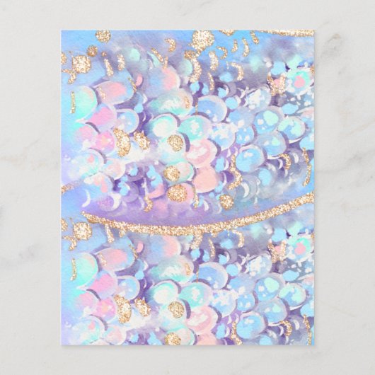 Papier PARTIES SCINTILLANT BUDGET Mermaid Tail Plonger da (Dos)