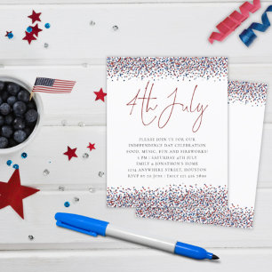 Papier Parties scintillant Budget Rouge Bleu 4 Juillet In